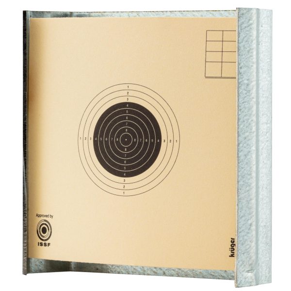 Porte-cible 10 x 10cm Shoot Again plat - PORTE CIBLE PLAT TOLE GALVA 4.5MM / CARTON 10 X 10*****AP***