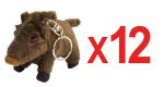 Keychain stuffed boar -