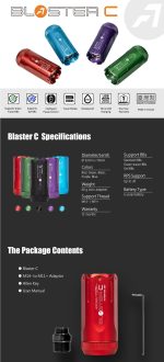 Silencieux Blaster C Unit ACETECH - TRACER BLASTER C UNIT NOIR - obrazek 10