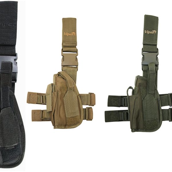 Viper Left-hand thigh holster - BLACK