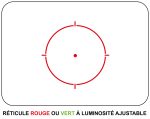 Red dot type 551 rouge et vert - 551 rouge et vert - obrazek 5