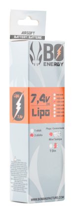 2 sticks batterie Lipo 2S 7.4V 1200mAh 25C - 2 sticks - 1200mah 25C - Mini Tamyia - obrazek 4