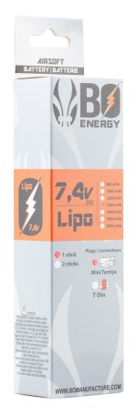 1 stick batterie Lipo 2S 7.4V 1300mAh 25C - 1 stick - 1300mAh 25C - Mini Tamyia - obrazek 4