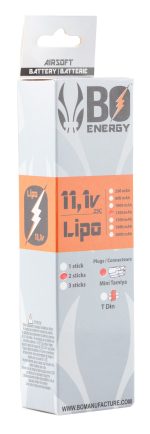 2 sticks batterie Lipo 3S 11.1V 1300mAh 25C - 2 sticks - 1300mAh 25C - Mini Tamyia - obrazek 3