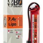 1 stick batterie Lipo 2S 7.4V 1000mAh 25C - 1 stick - 1000mAh 25C - Mini Tamyia