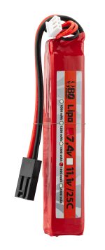 1 stick batterie Lipo 2S 7.4V 1800mAh 25C - 1 stick - 1800mAh 25C - Mini Tamyia - obrazek 2