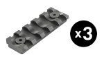 Pack 3 Keymod rails 5 slots - 3 Keymod 5-slot rails
