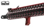 Handstop Grip Aluminium Keymod - ROUGE - obrazek 6