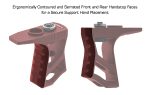 Handstop Grip Aluminium Keymod - ROUGE - obrazek 3