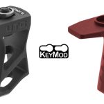 Handstop Grip Aluminium Keymod - ROUGE