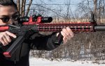 Grip Super slim M-LOK avec inserts rouge et bleu - - obrazek 3