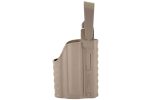 Holster rigide G17 réplique et lampe - Tan