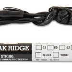 Corde noire Recurve Dacron avec Protection des Doigts - 68'' - 16 brins
