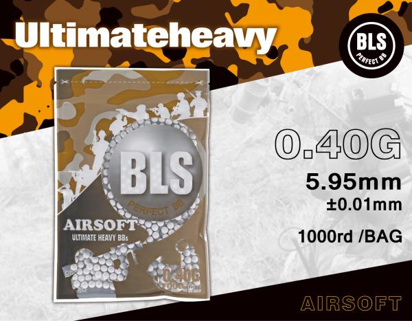 Billes biodégradables BLS 0,40g – Sachet de 1000 billes - Carton 40 Sachets 1000rds - bio - 0.40g BLS