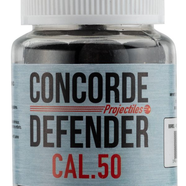 Cal. 50 - Billes de Défense caoutchouc -Pot de 30 billes - Pot de 30 billes caoutchouc