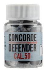 Cal. 50 - Billes de Défense à ailettes caoutchouc - Pot de 30 munitions Sniper - Pot de 30 billes à ailettes - caoutchouc
