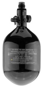 Bouteille BO Carbone vernis noir + régulateur 4500 PSI - 0.8 L et Régulateur 4500Psi