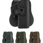 Holster rigide Quick Release pour pistolet type Glock 17 Droitier - TAN