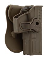 Holster rigide Quick Release pour pistolet type Glock 17 Droitier - TAN - obrazek 5