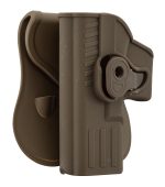 Holster rigide Quick Release pour pistolet type Glock 17 Gaucher - TAN - obrazek 3