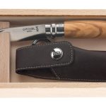 Couteau de poche Opinel n°8 Olivier + étui Alpine - Opinel n°8 + Étui Alpine
