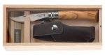 Couteau de poche Opinel n°8 Olivier + étui Alpine - Opinel n°8 + Étui Alpine