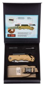 Tactical folding knife / survival - K25 Tan - obrazek 5