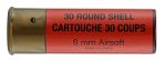 Pack de 6 cartouches Fusil à pompe airsoft BO/FABARM - CARTOUCHES x6 FABARM GAZ - ROUGE - obrazek 2