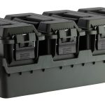 Set 4 caisses à munitions avec bac de transport - SET 4 CAISSES A MUNITION .30 + SUPPORT TRANSPORT