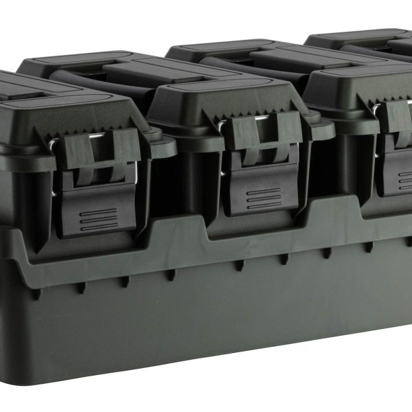 Set 4 caisses à munitions avec bac de transport - SET 4 CAISSES A MUNITION .30 + SUPPORT TRANSPORT