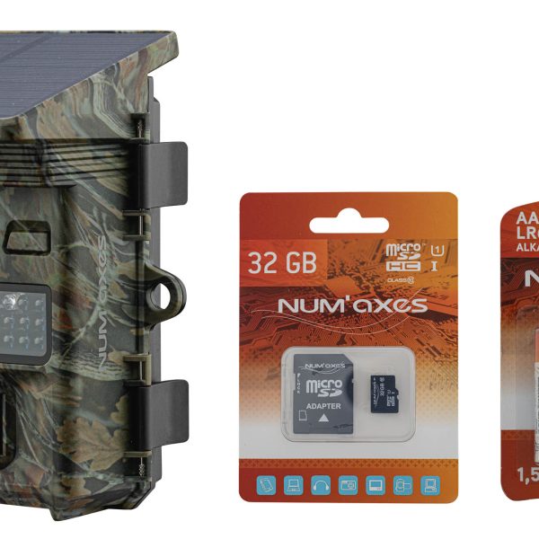 Num'Axes Pack piège photographique PIE1069 avec piles + carte SD - NUM'AXES - PACK Piège PIE1069 (avec piles et carte SD)