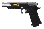 Pistolet GBB Golden Eagle Hi-Capa 5.1 airsoft - RRéplique GBB hi-capa 5.1 Noir/Silver Golden Eagle