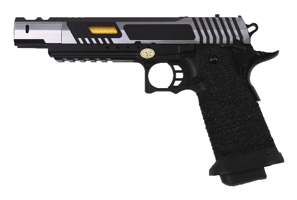 Pistolet GBB Golden Eagle Hi-Capa 5.1 airsoft - RRéplique GBB hi-capa 5.1 Noir/Silver Golden Eagle