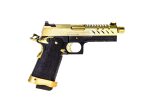 GBB Gas Hi-Capa 4.3 Black / Gold 0,9J - - obrazek 4