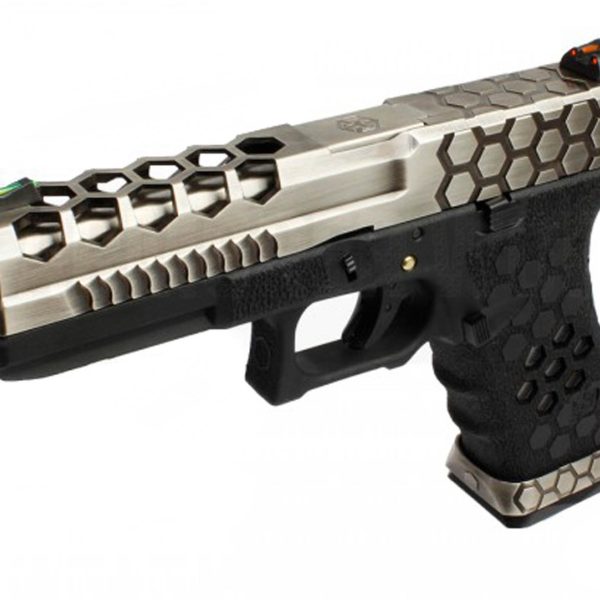 Réplique GBB VX0100 hex cut Noir/Silver - REP GBB AW VX0100 HEX CUT - NOIR  !! px NET !!