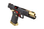Réplique airsoft GBB HX2032 SEMI / FULL AUTO Noir & Or gaz 1.0J - - obrazek 5