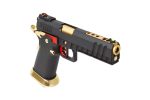 Réplique airsoft GBB HX2032 SEMI / FULL AUTO Noir & Or gaz 1.0J - - obrazek 2