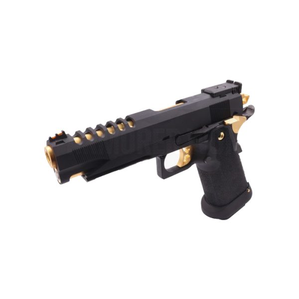 Réplique Hi-Capa 5.1 HX2701 full gaz GBB noir et or - REP GBB AW HX2701 5.1 BLACK/GOLD