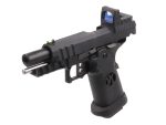 Réplique airsoft GBB HX2602 full Black gaz avec red-dot factice - HX2602 - obrazek 2