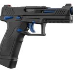 LTX Competition Tactical GBB Pistol for Airsoft, Black/Blue - Black / Blue