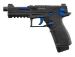 LTX Competition Tactical GBB Pistol for Airsoft, Black/Blue - Black / Blue - obrazek 5