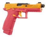 GBB Lancer Tactical LTX Competition airsoft pistol Red / Yellow - Red / Gold