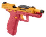 GBB Lancer Tactical LTX Competition airsoft pistol Red / Yellow - Red / Gold - obrazek 8