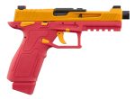 GBB Lancer Tactical LTX Competition airsoft pistol Red / Yellow - Red / Gold - obrazek 3