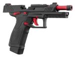 GBB Lancer Tactical LTX Competition airsoft pistol Black/Red - Black / Red - obrazek 2