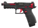 GBB Lancer Tactical LTX Competition airsoft pistol Black/Red - Black / Red - obrazek 5