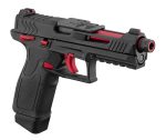 GBB Lancer Tactical LTX Competition airsoft pistol Black/Red - Black / Red - obrazek 9