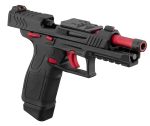 GBB Lancer Tactical LTX Competition airsoft pistol Black/Red - Black / Red - obrazek 8