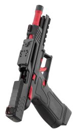 GBB Lancer Tactical LTX Competition airsoft pistol Black/Red - Black / Red - obrazek 10