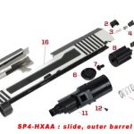 Pièces origine culasse, canon, pompe et cage série HX - VIS CAGE NOZZLE N°5